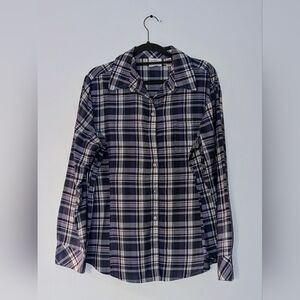 RIDERS by Lee women's purple plaid shirt - size L